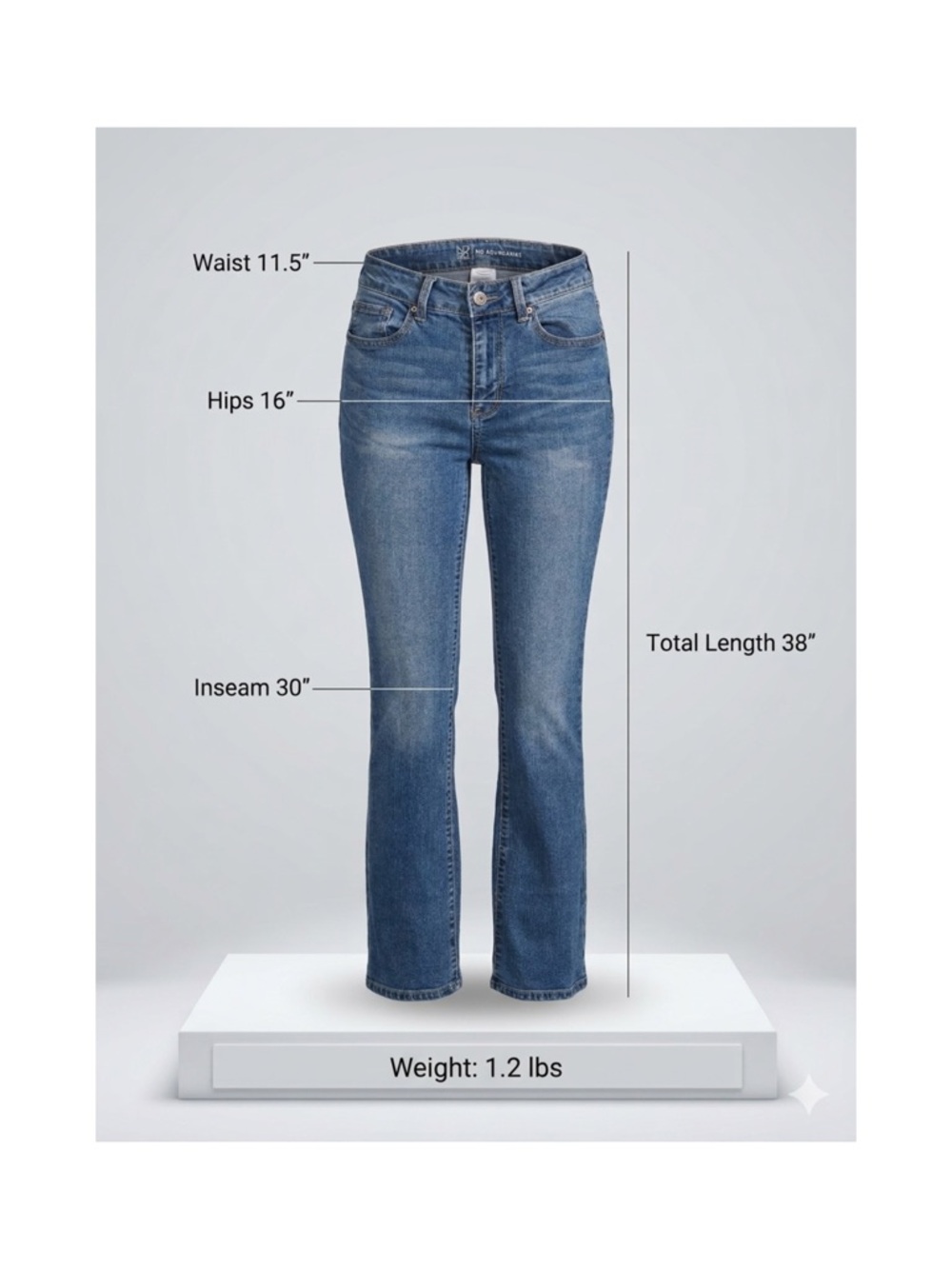 No Boundaries High Rise Bootcut Jeans - Medium Wash